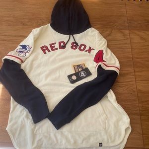 NWT Boston Red Sox men’s L 47 Brand Cooperstown Cream Shortstop Pullover hoodie